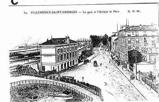 Ville de VILLENEUVESAINTGEORGES Carte postale ancienne