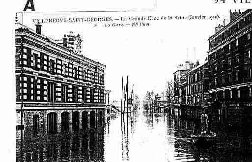 Ville de VILLENEUVESAINTGEORGES Carte postale ancienne