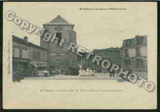 Ville de VILLIERSSURMARNE Carte postale ancienne