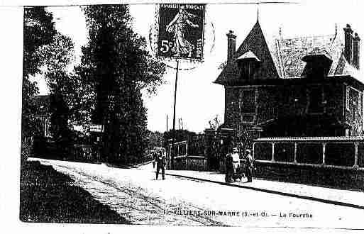 Ville de VILLIERSSURMARNE Carte postale ancienne