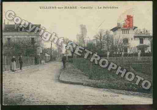 Ville de VILLIERSSURMARNE Carte postale ancienne