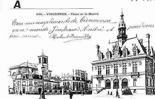 Ville de VINCENNES Carte postale ancienne