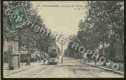 Ville de VINCENNES Carte postale ancienne