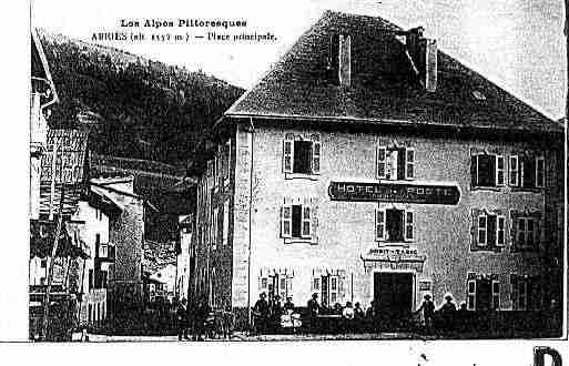 Ville de ABRIES Carte postale ancienne