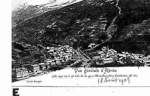 Ville de ABRIES Carte postale ancienne