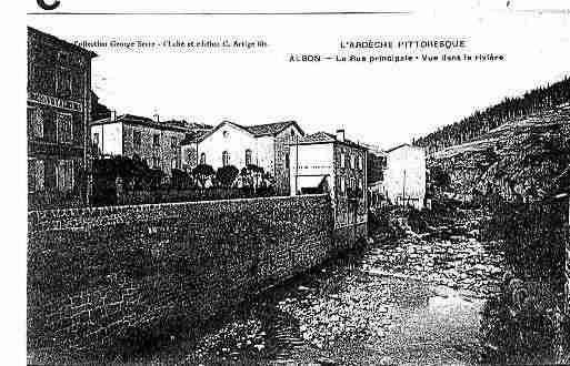 Ville de ALBON Carte postale ancienne