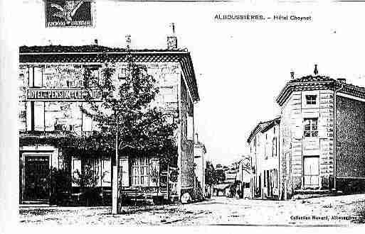 Ville de ALBOUSSIERE Carte postale ancienne