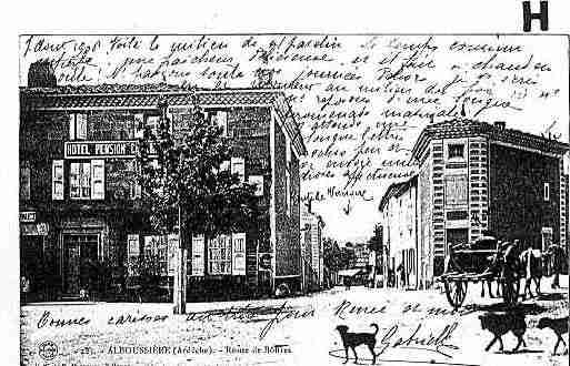 Ville de ALBOUSSIERE Carte postale ancienne