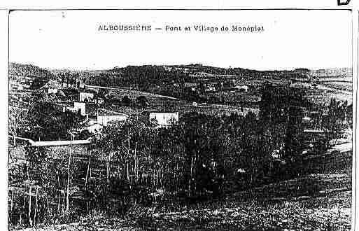 Ville de ALBOUSSIERE Carte postale ancienne