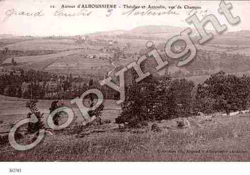 Ville de ALBOUSSIERE Carte postale ancienne