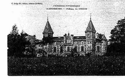 Ville de ALBOUSSIERE Carte postale ancienne