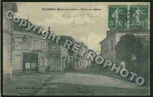 Ville de ALLONNES Carte postale ancienne