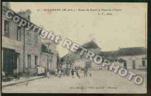 Ville de ALLONNES Carte postale ancienne