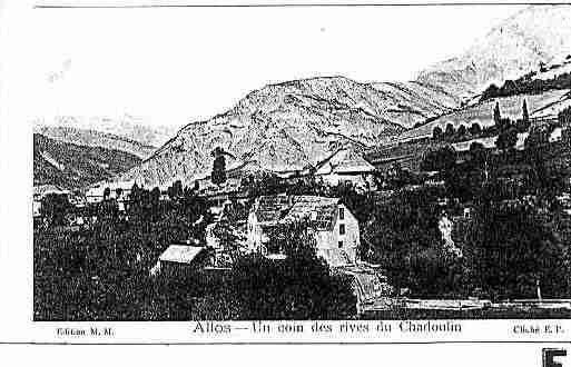 Ville de ALLOS Carte postale ancienne