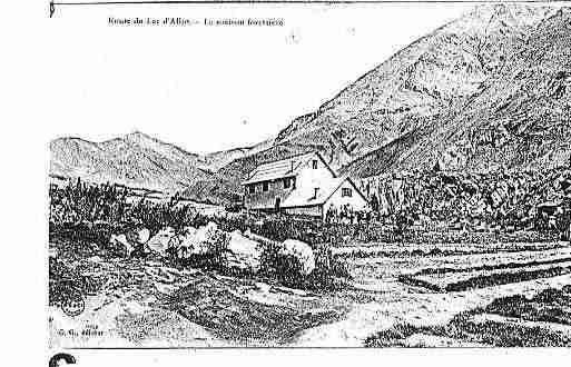 Ville de ALLOS Carte postale ancienne