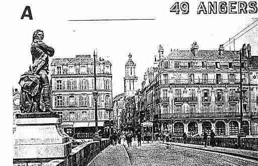 Ville de ANGERS Carte postale ancienne