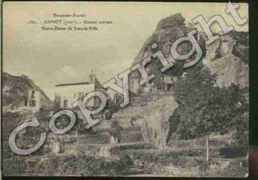 Ville de ANNOT Carte postale ancienne