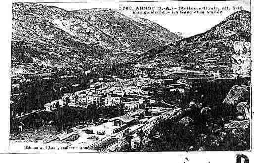 Ville de ANNOT Carte postale ancienne