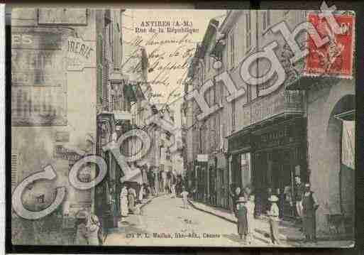 Ville de ANTIBESJUANLESPINS Carte postale ancienne