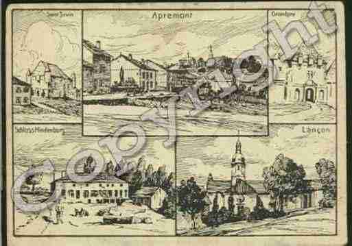 Ville de APREMONT Carte postale ancienne