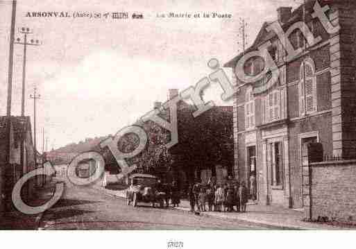 Ville de ARSONVAL Carte postale ancienne