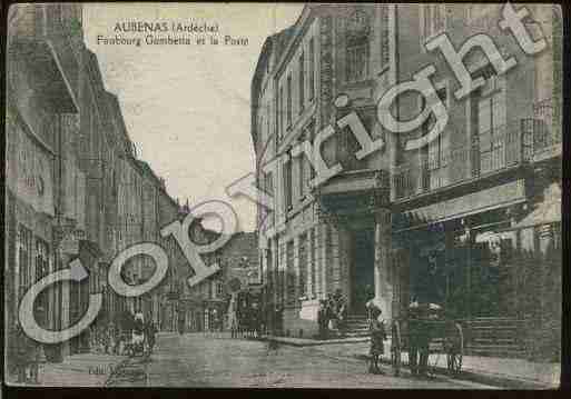 Ville de AUBENAS Carte postale ancienne