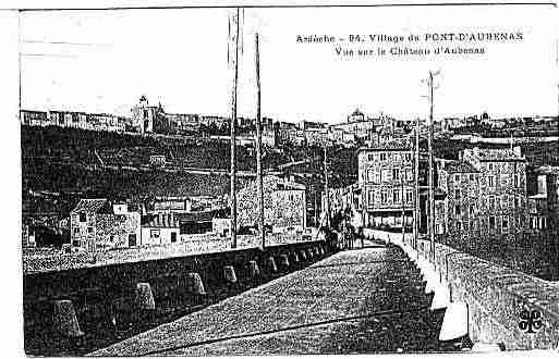 Ville de AUBENAS Carte postale ancienne