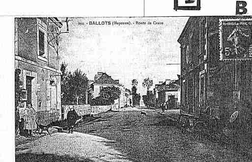 Ville de BALLOTS Carte postale ancienne