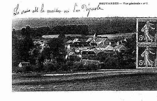 Ville de BEUVARDES Carte postale ancienne