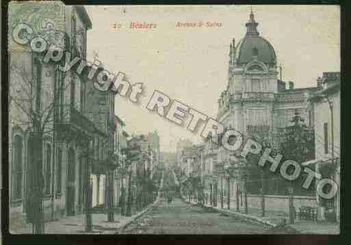 Ville de BEZIERS Carte postale ancienne