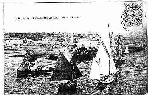 Ville de BOULOGNESURMER Carte postale ancienne