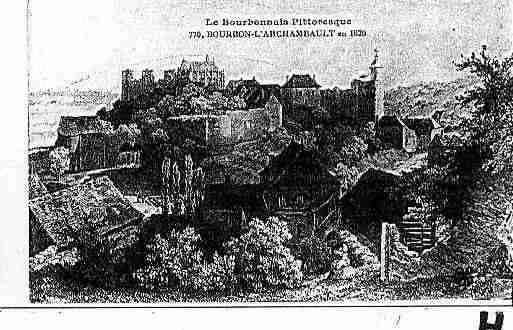 Ville de BOURBONL\'ARCHAMBAULT Carte postale ancienne