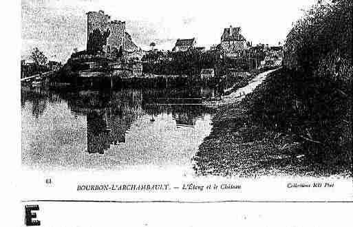 Ville de BOURBONL\'ARCHAMBAULT Carte postale ancienne