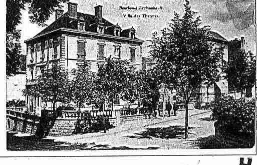 Ville de BOURBONL\'ARCHAMBAULT Carte postale ancienne