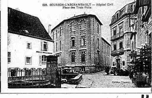 Ville de BOURBONL\'ARCHAMBAULT Carte postale ancienne