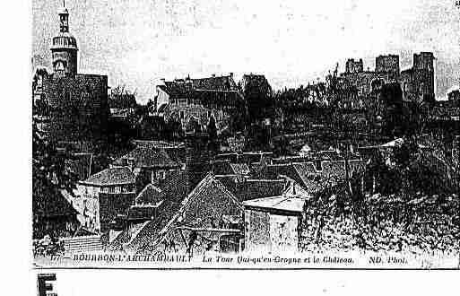 Ville de BOURBONL\'ARCHAMBAULT Carte postale ancienne