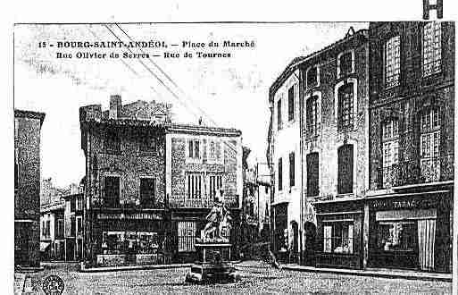 Ville de BOURGSAINTANDEOL Carte postale ancienne