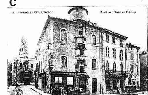 Ville de BOURGSAINTANDEOL Carte postale ancienne