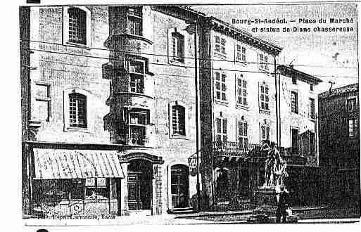 Ville de BOURGSAINTANDEOL Carte postale ancienne