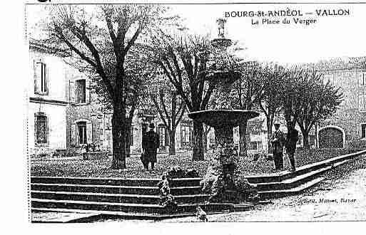 Ville de BOURGSAINTANDEOL Carte postale ancienne