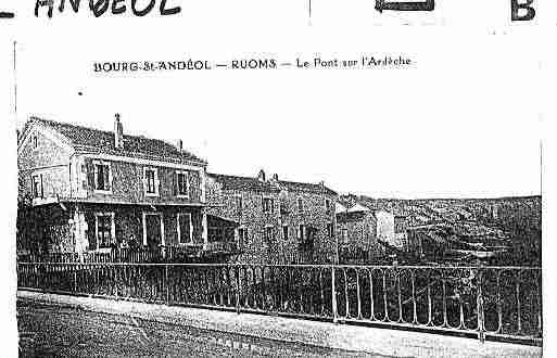 Ville de BOURGSAINTANDEOL Carte postale ancienne