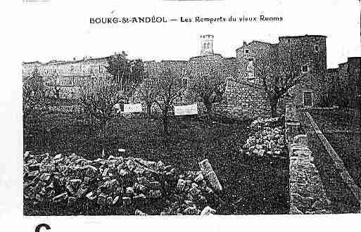 Ville de BOURGSAINTANDEOL Carte postale ancienne