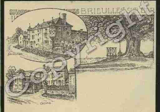 Ville de BRIEULLESSURBAR Carte postale ancienne