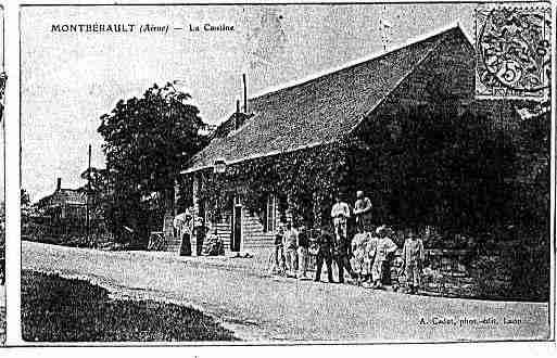 Ville de BRUYERESETMONTBERAULT Carte postale ancienne