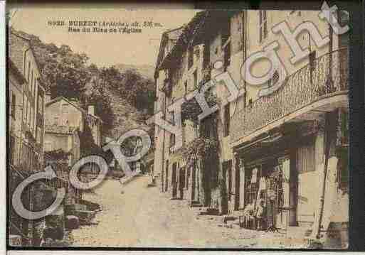 Ville de BURZET Carte postale ancienne