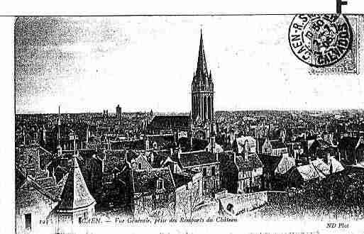 Ville de CAEN Carte postale ancienne