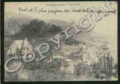 Ville de CASTILLONENCOUSERANS Carte postale ancienne