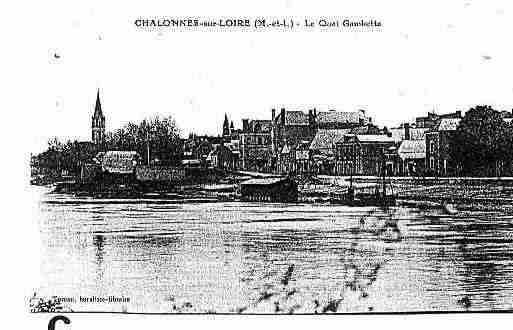 Ville de CHALONNESSURLOIRE Carte postale ancienne