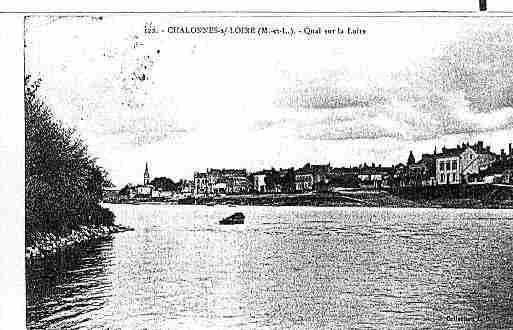 Ville de CHALONNESSURLOIRE Carte postale ancienne