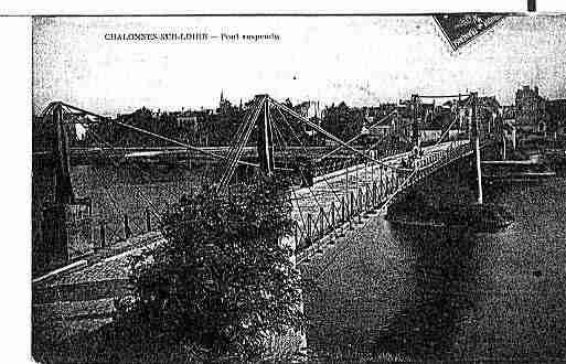 Ville de CHALONNESSURLOIRE Carte postale ancienne